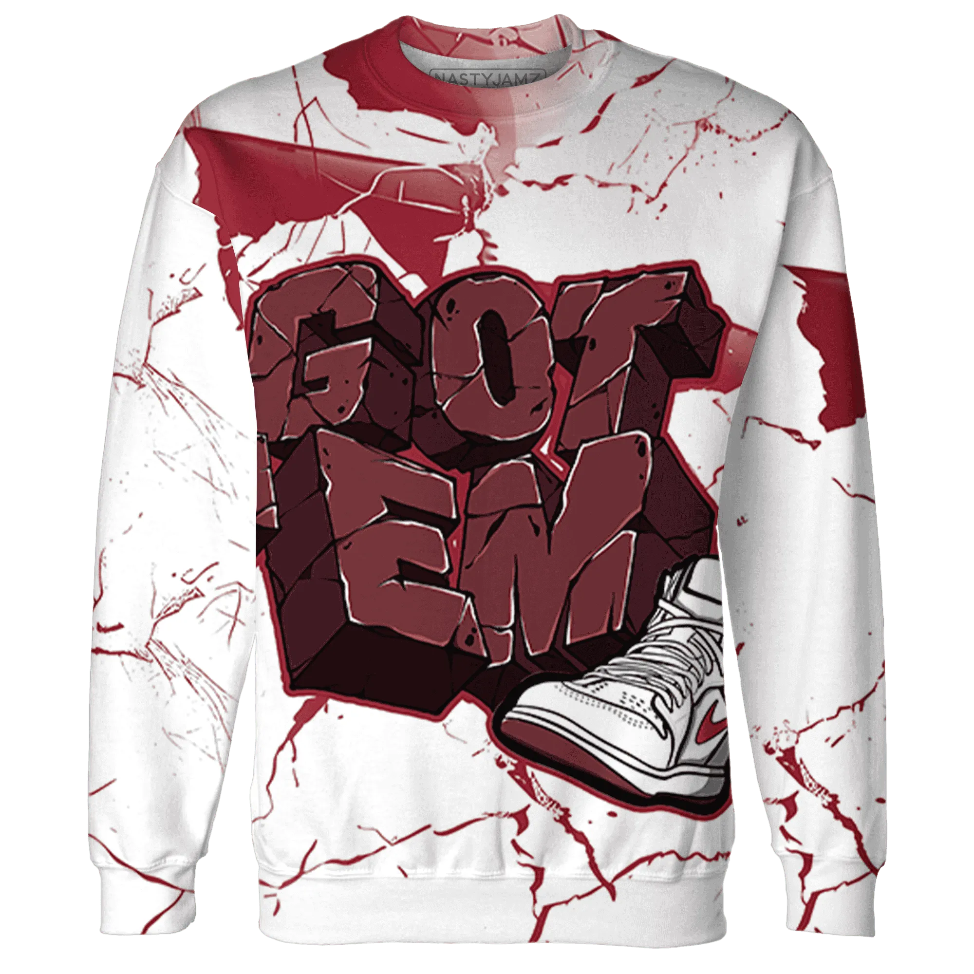 High-85-Metallic-Burgundy-1s-Sweatshirt-Match-Got-Em-3D