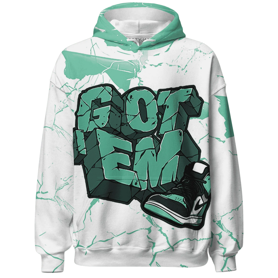 High-OG-Green-Glow-1s-Hoodie-Match-Got-Em-3D