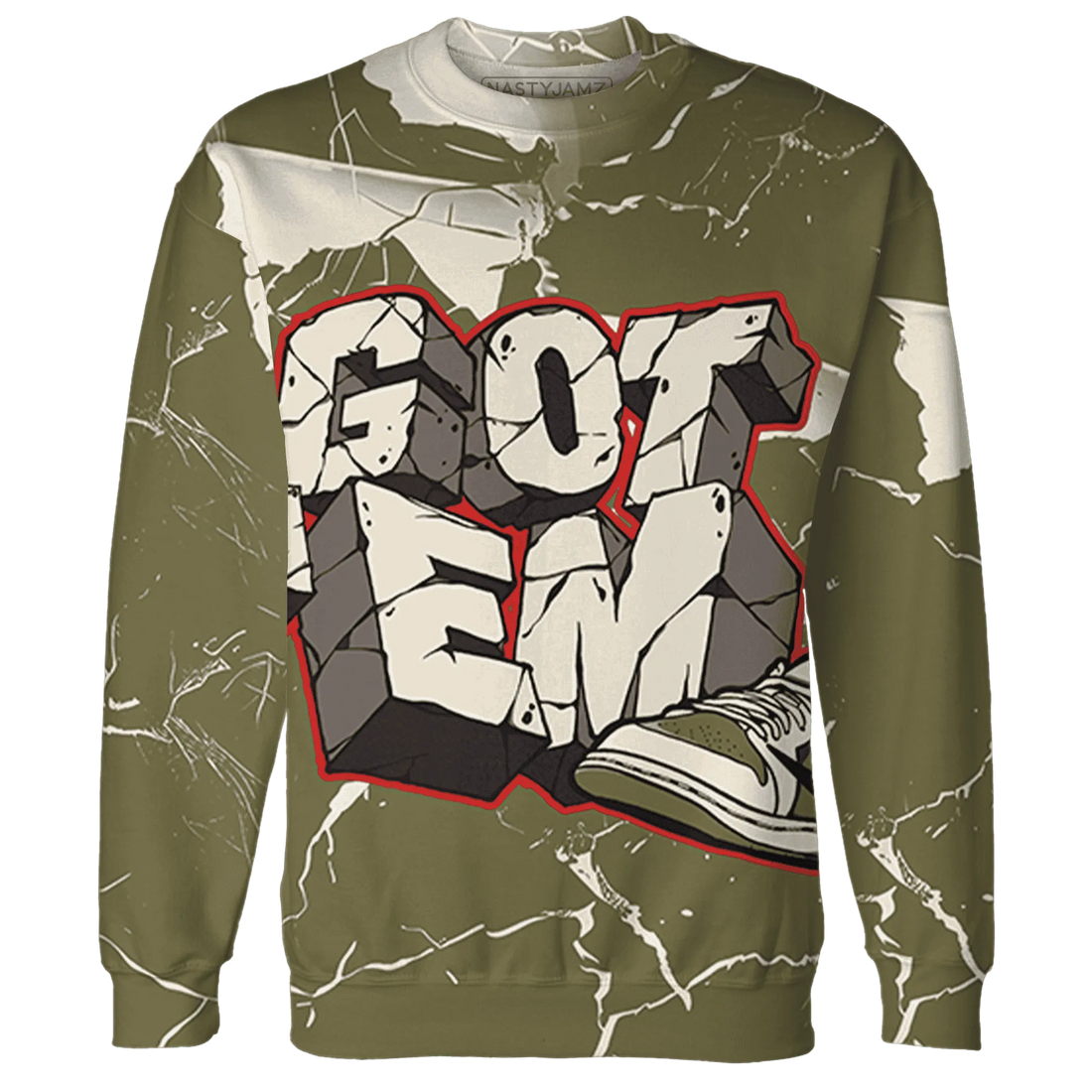 Medium-Olive-1s-Sweatshirt-Match-Got-Em-3D