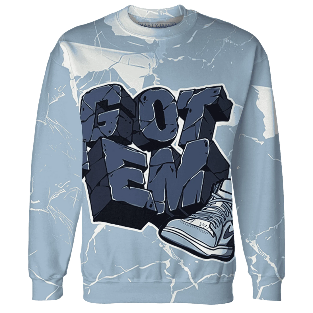 Mid-Diffused-Blue-Grey-1s-Sweatshirt-Match-Got-Em-3D