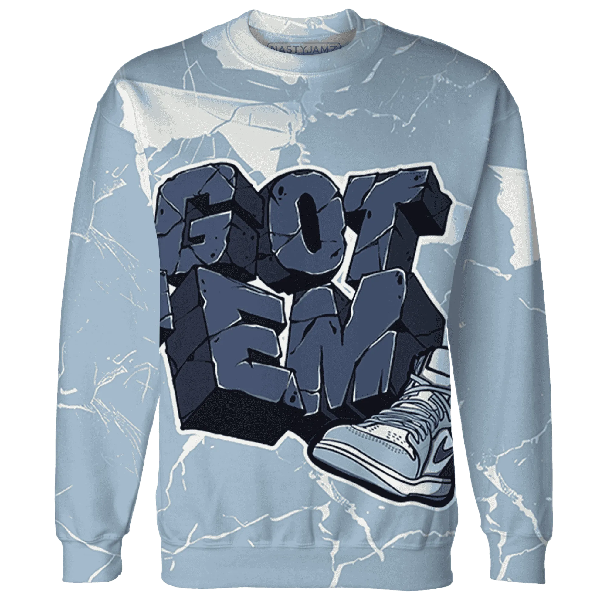 Mid-Diffused-Blue-Grey-1s-Sweatshirt-Match-Got-Em-3D