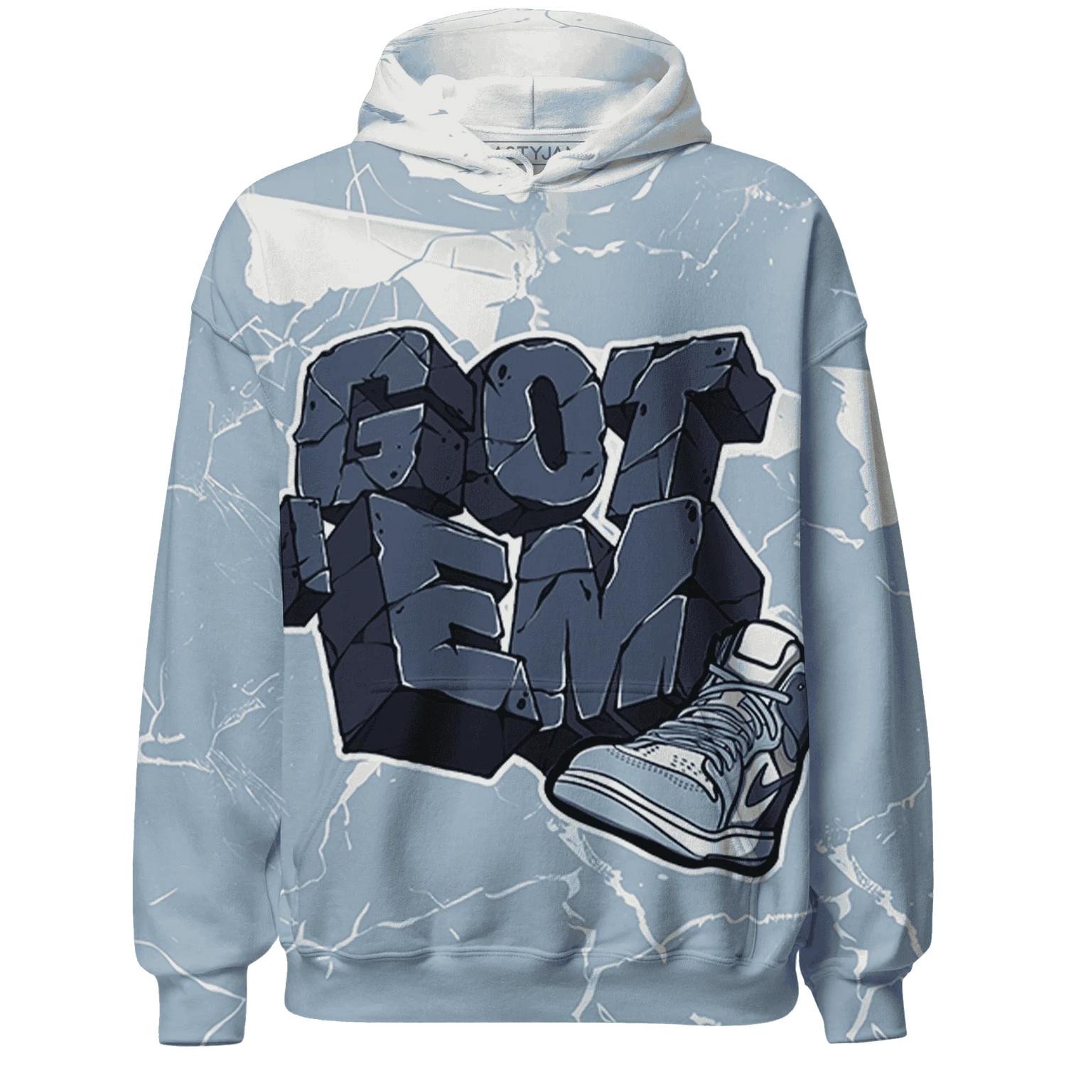 Mid-Diffused-Blue-Grey-1s-Hoodie-Match-Got-Em-3D