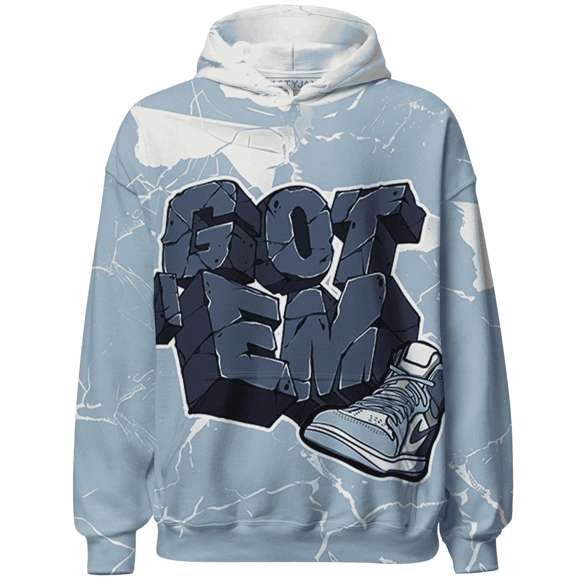 Mid-Diffused-Blue-Grey-1s-Hoodie-Match-Got-Em-3D