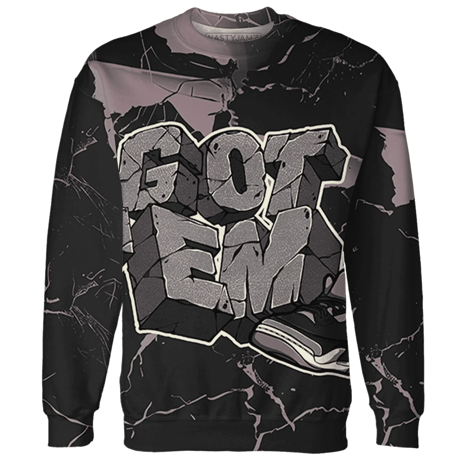 Black-Violet-Ore-3s-Sweatshirt-Match-Got-Em-3D