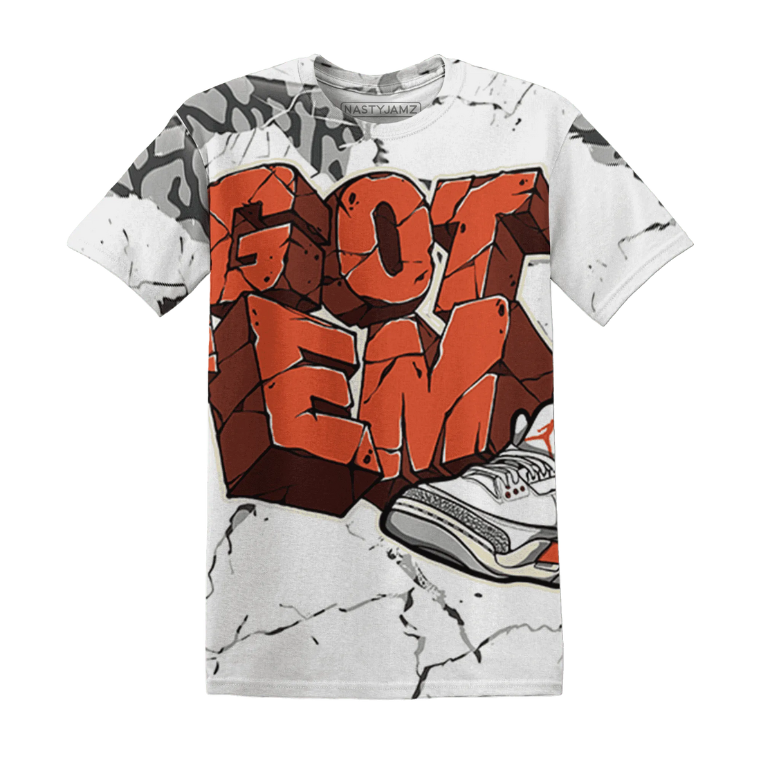Georgia-Peach-3s-T-Shirt-Match-Got-Em-3D