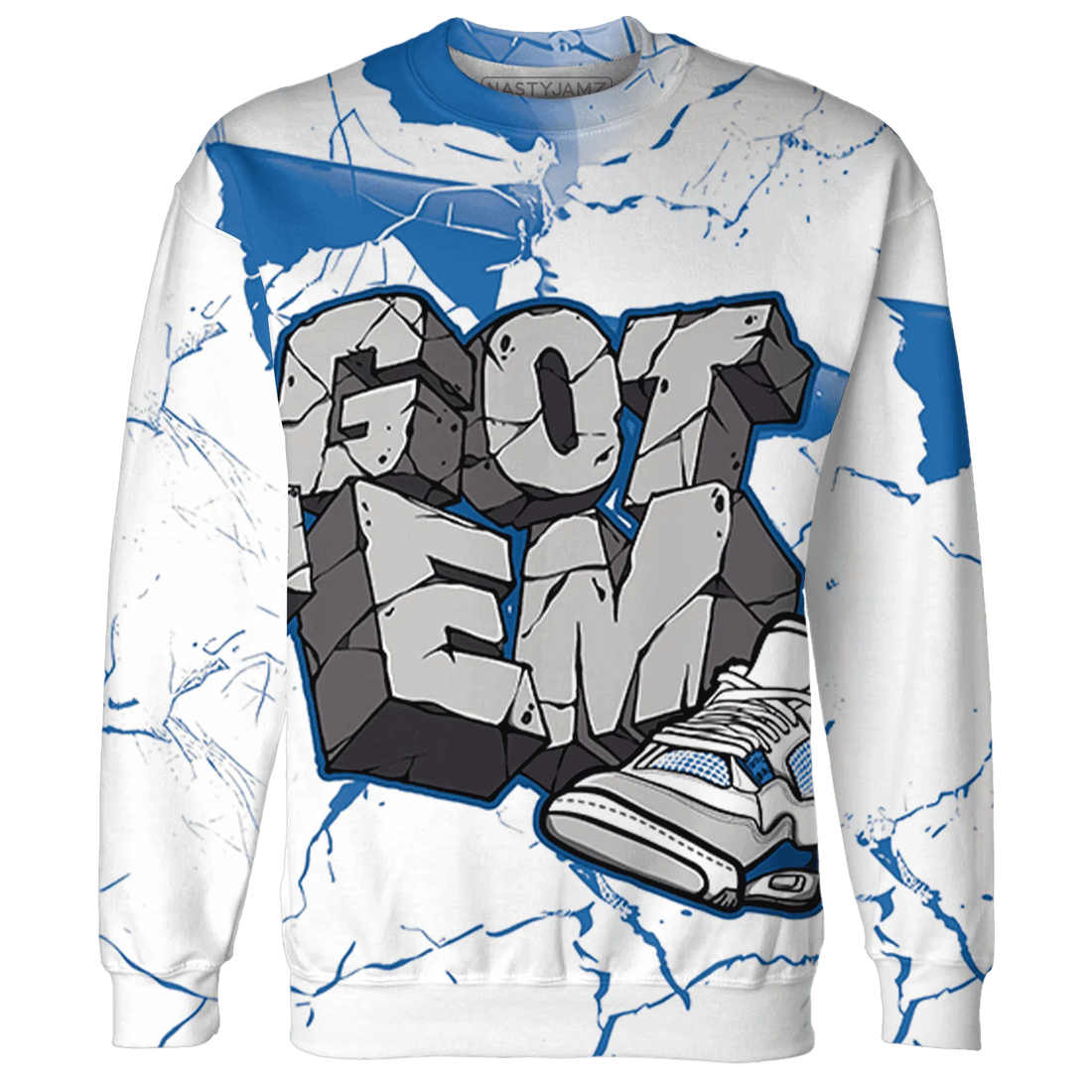 Industrial-Blue-4s-Sweatshirt-Match-Got-Em-3D