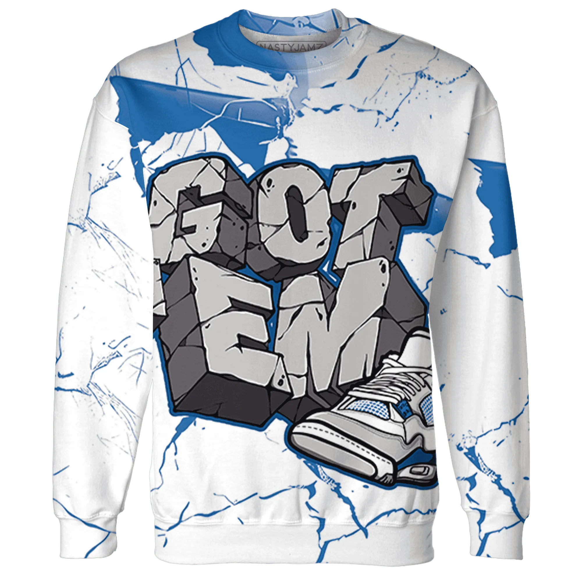 Industrial-Blue-4s-Sweatshirt-Match-Got-Em-3D