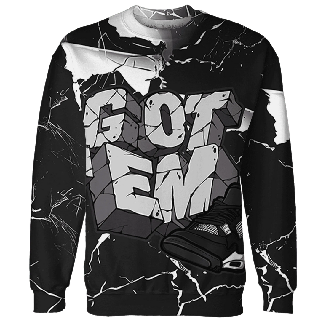 White-Thunder-4s-Sweatshirt-Match-Got-Em-3D