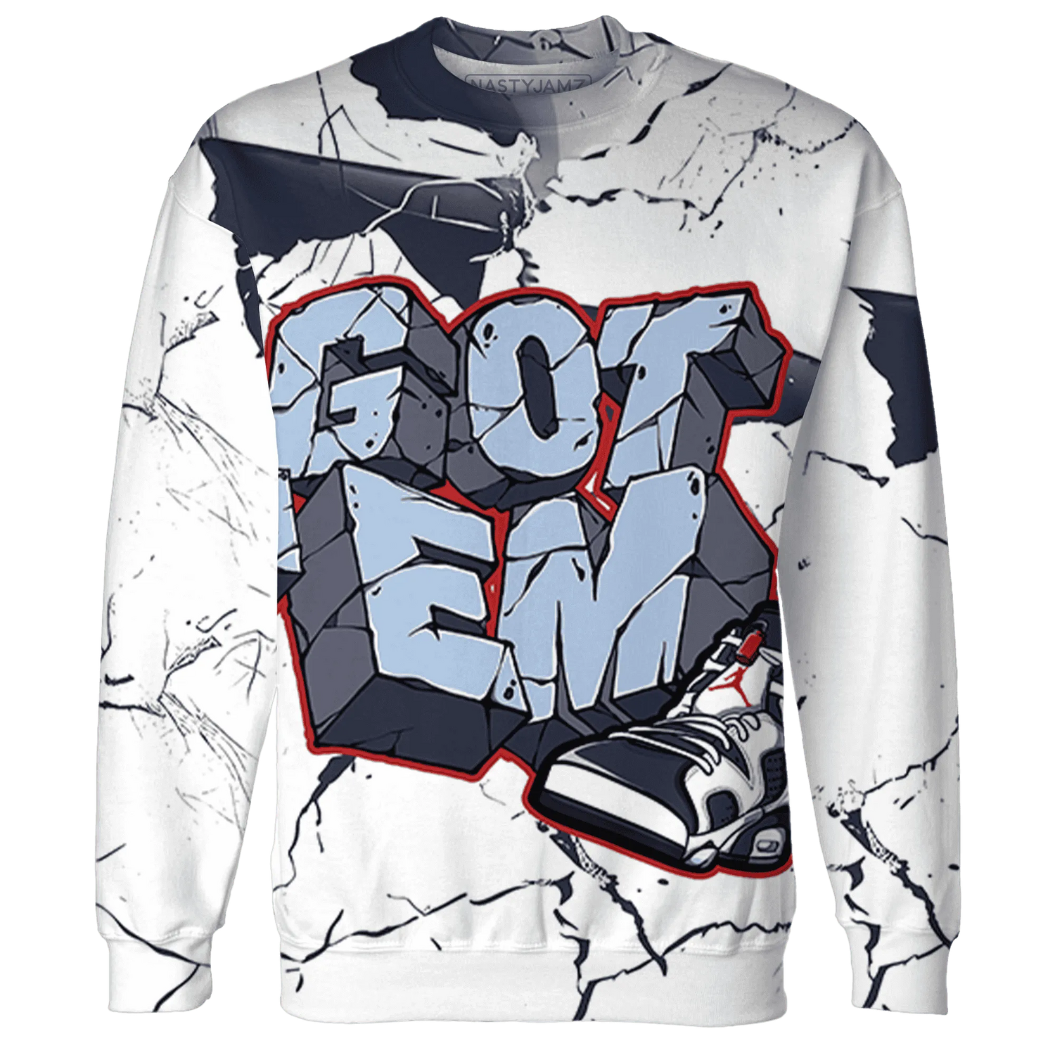 White-Navy-6s-Sweatshirt-Match-Got-Em-3D