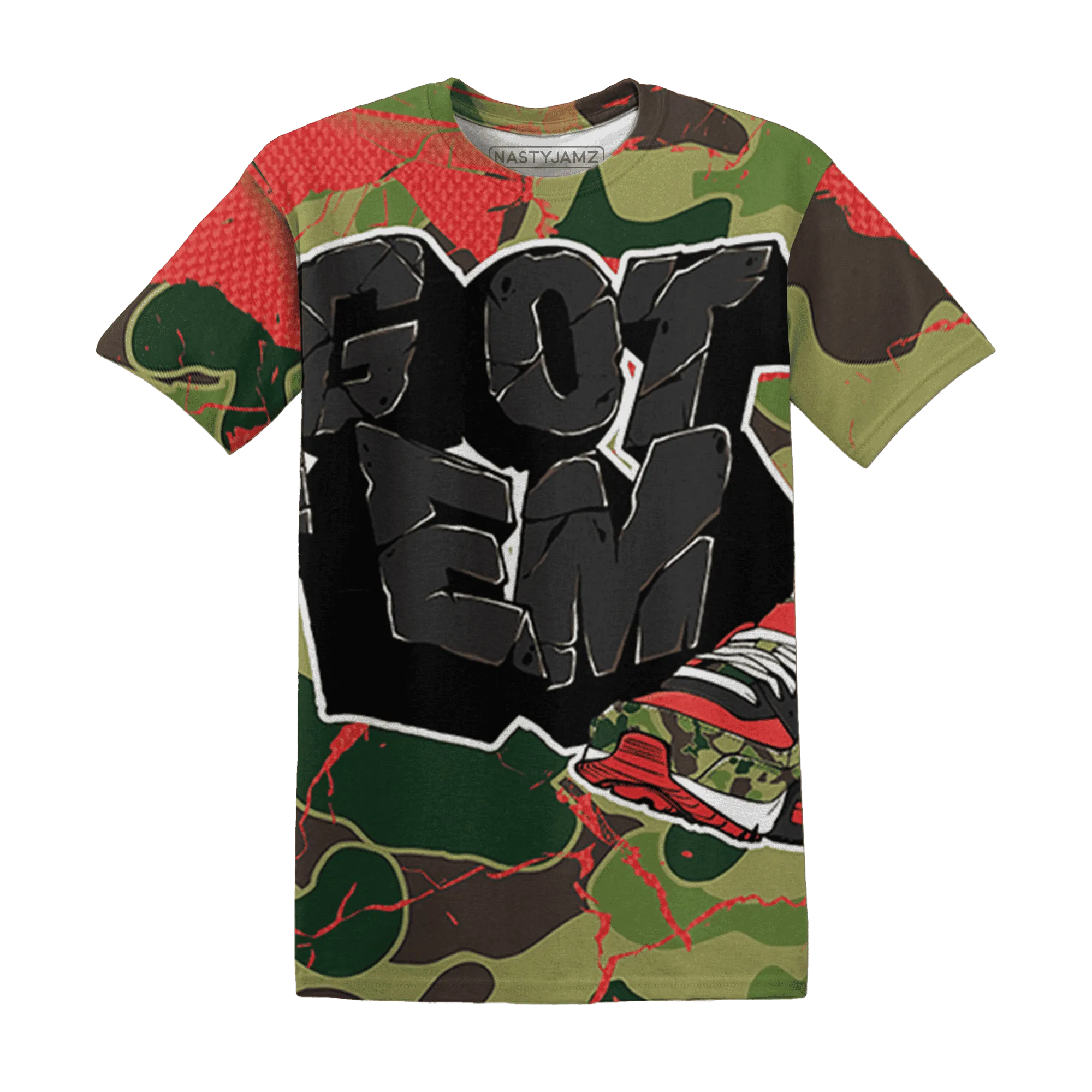 AM-90-Dark-Sage-Solar-Red-NastyJamz-T-Shirt-Match-Got-Em-3D