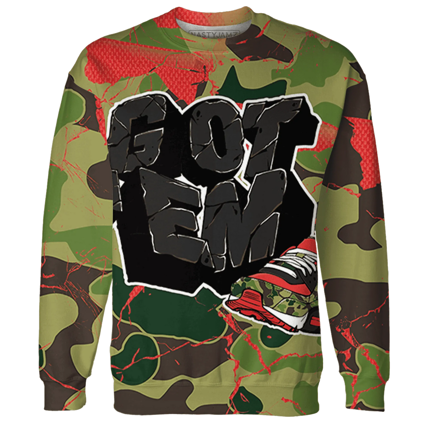 AM-90-Dark-Sage-Solar-Red-NastyJamz-Sweatshirt-Match-Got-Em-3D