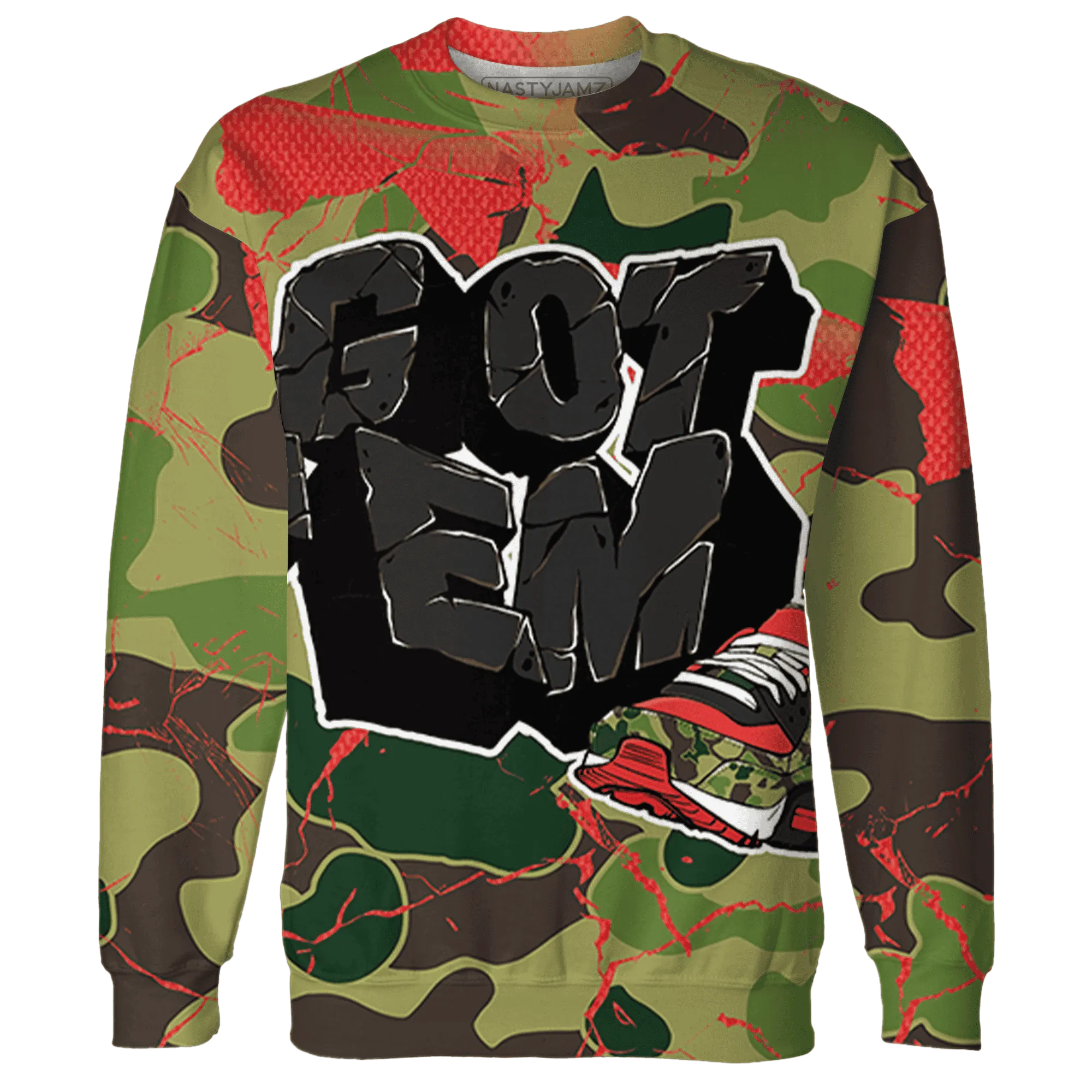 AM-90-Dark-Sage-Solar-Red-NastyJamz-Sweatshirt-Match-Got-Em-3D