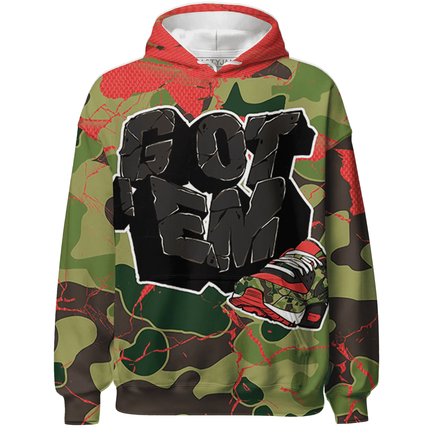 AM-90-Dark-Sage-Solar-Red-NastyJamz-Hoodie-Match-Got-Em-3D