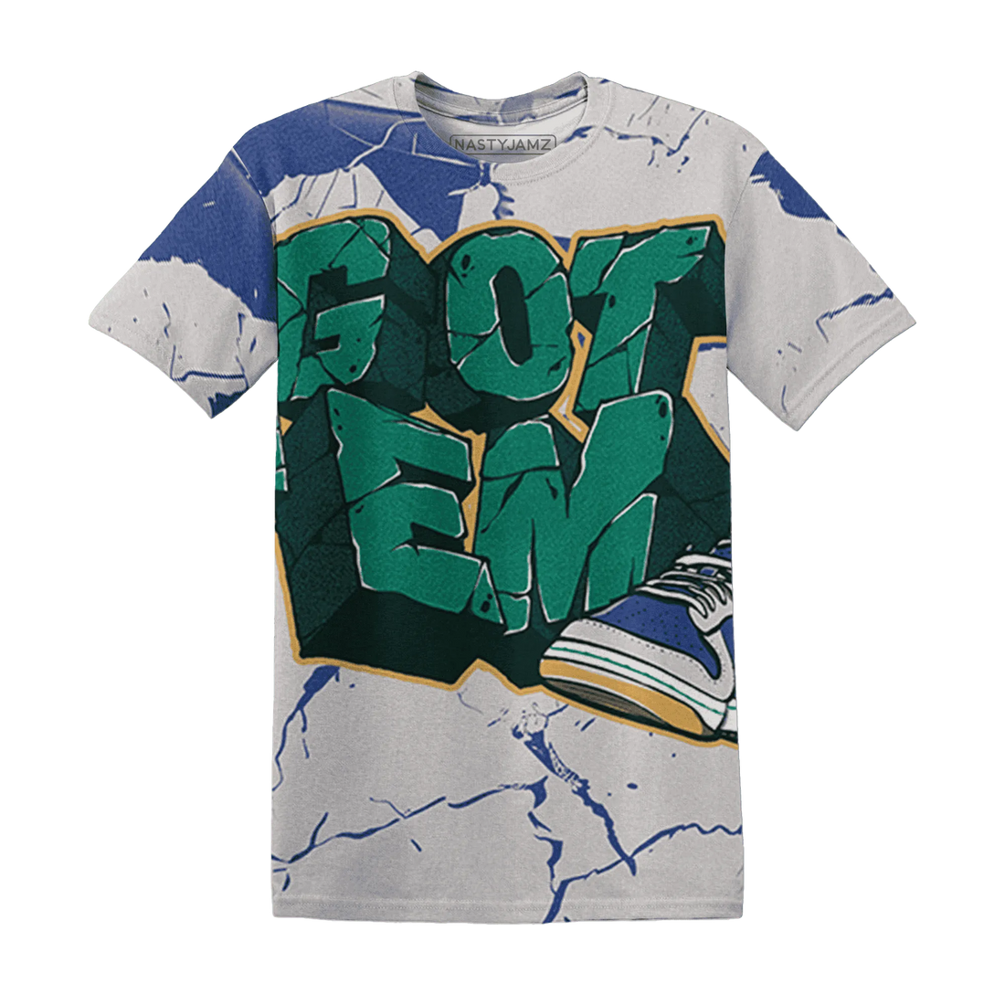 Dunk-Hyper-Royal-Malachite-NastyJamz-T-Shirt-Match-Got-Em-3D