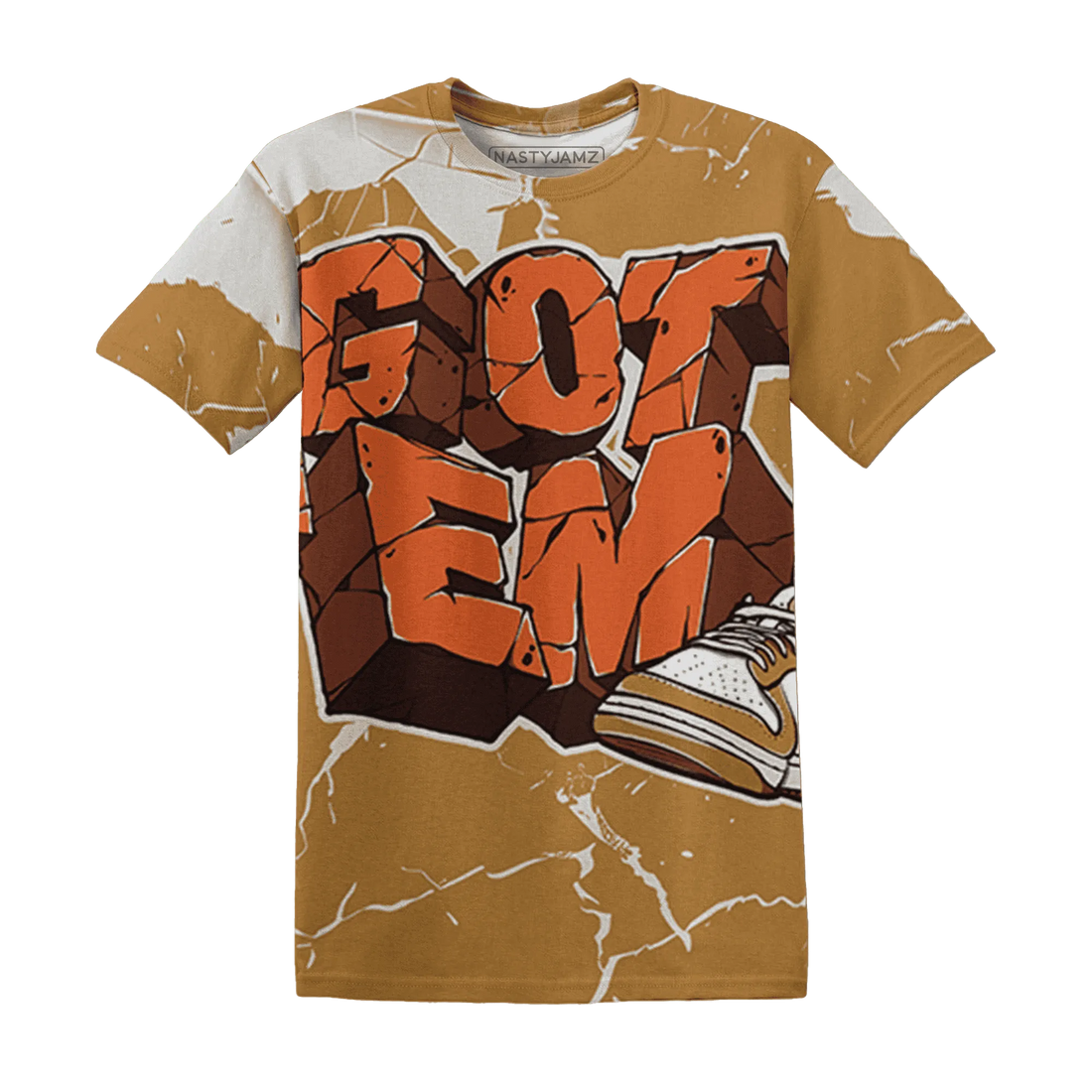 Dunk-Low-Retro-Wheat-Orange-NastyJamz-T-Shirt-Match-Got-Em-3D