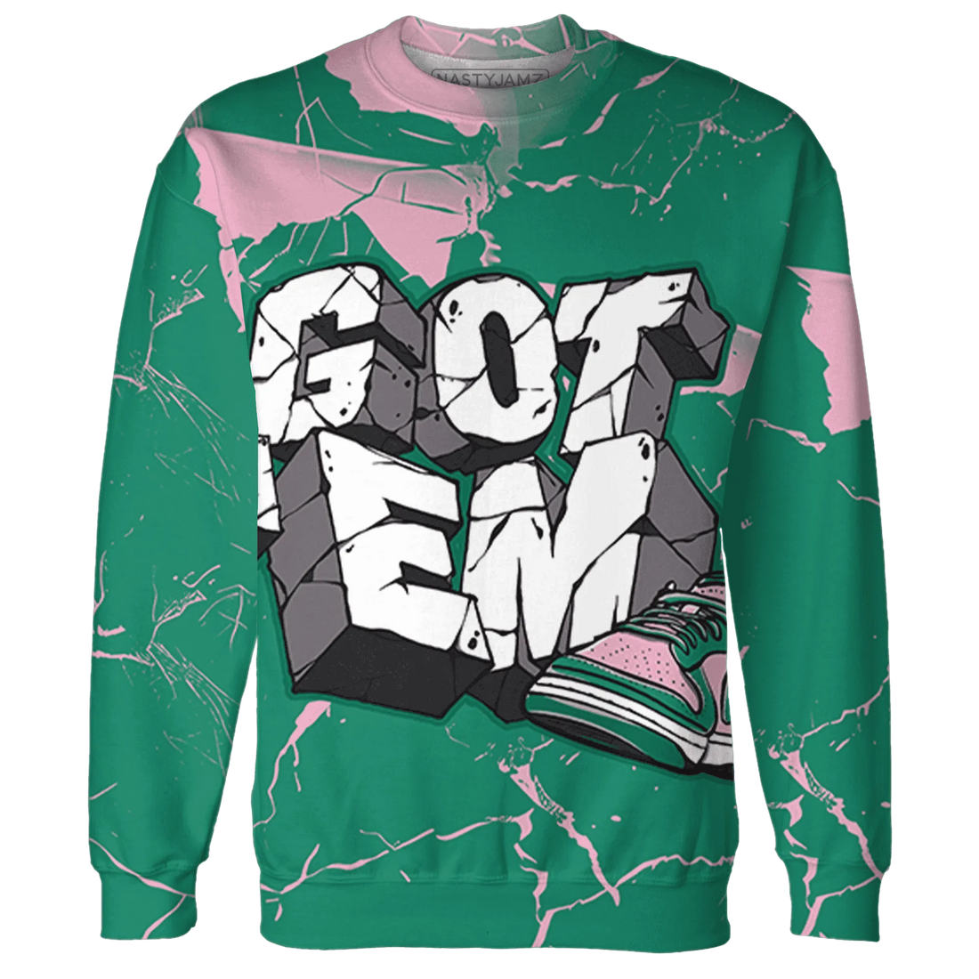 Dunk-Pink-Malachite-Medium-Soft-Low-Sail-Sweatshirt-Match-Got-Em-3D