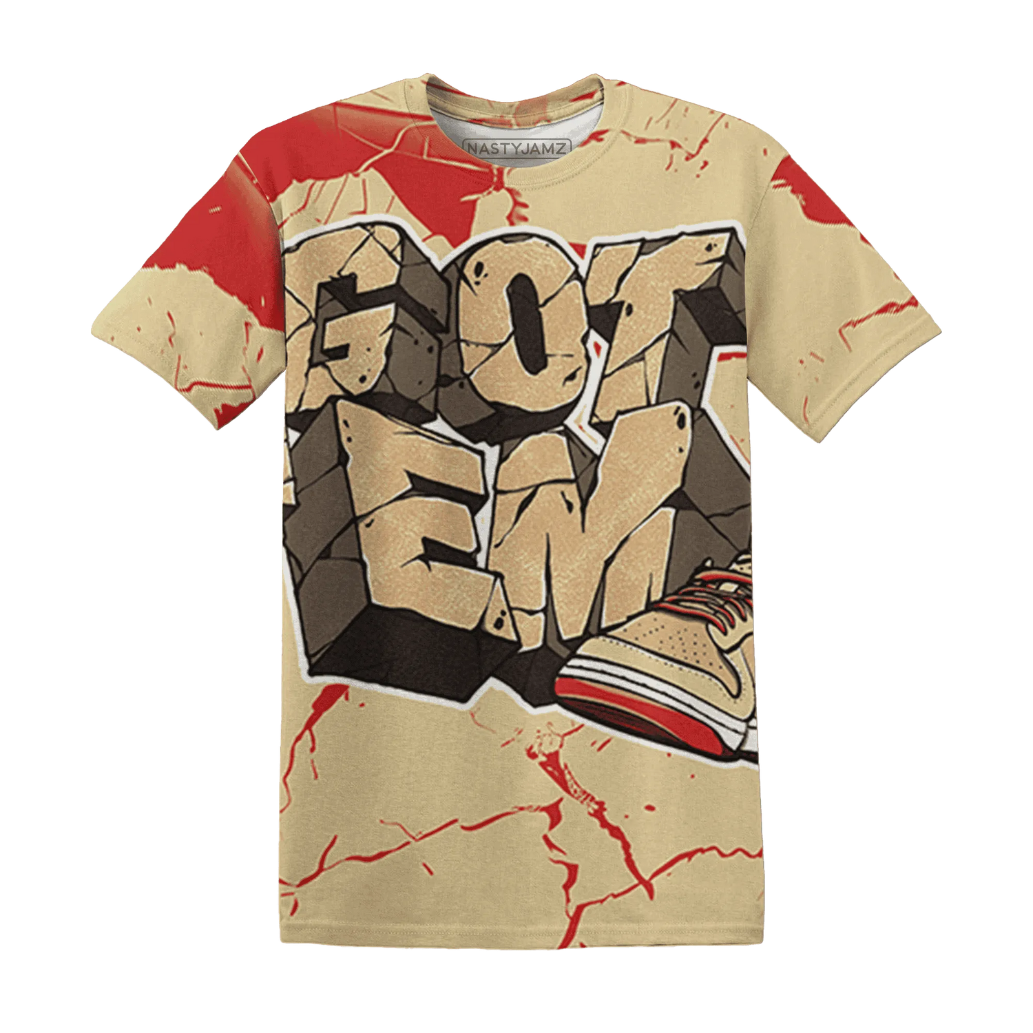 Dunk-Strawberry-Waffle-NastyJamz-T-Shirt-Match-Got-Em-3D
