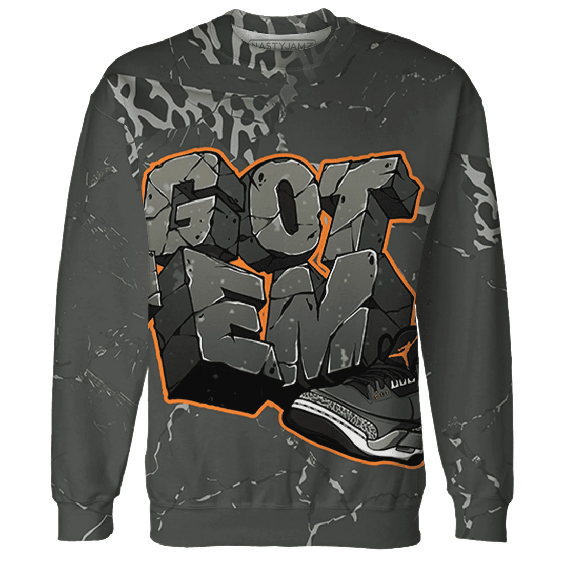 Fear-Pack-3s-Sweatshirt-Match-Got-Em-3D