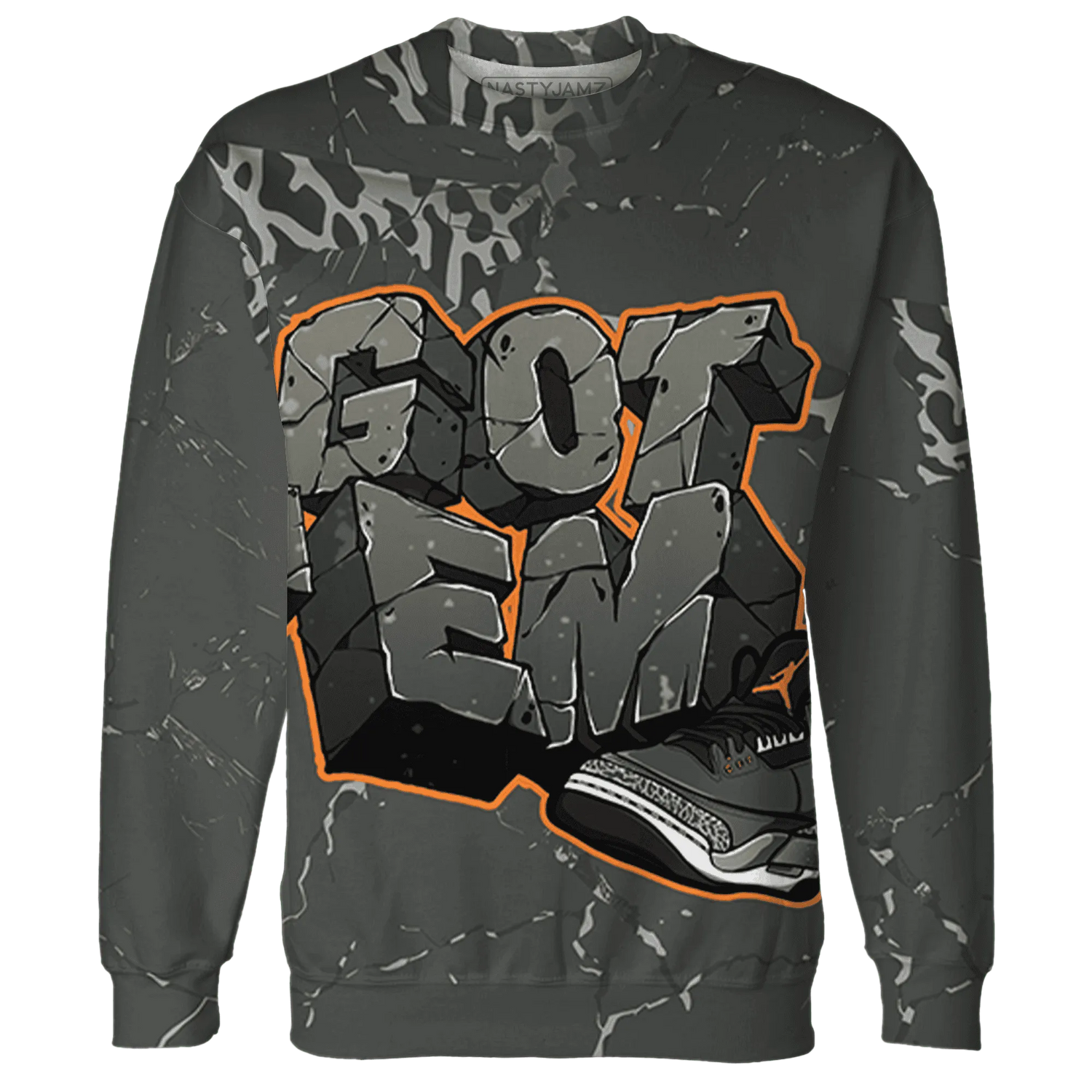 Fear-Pack-3s-Sweatshirt-Match-Got-Em-3D