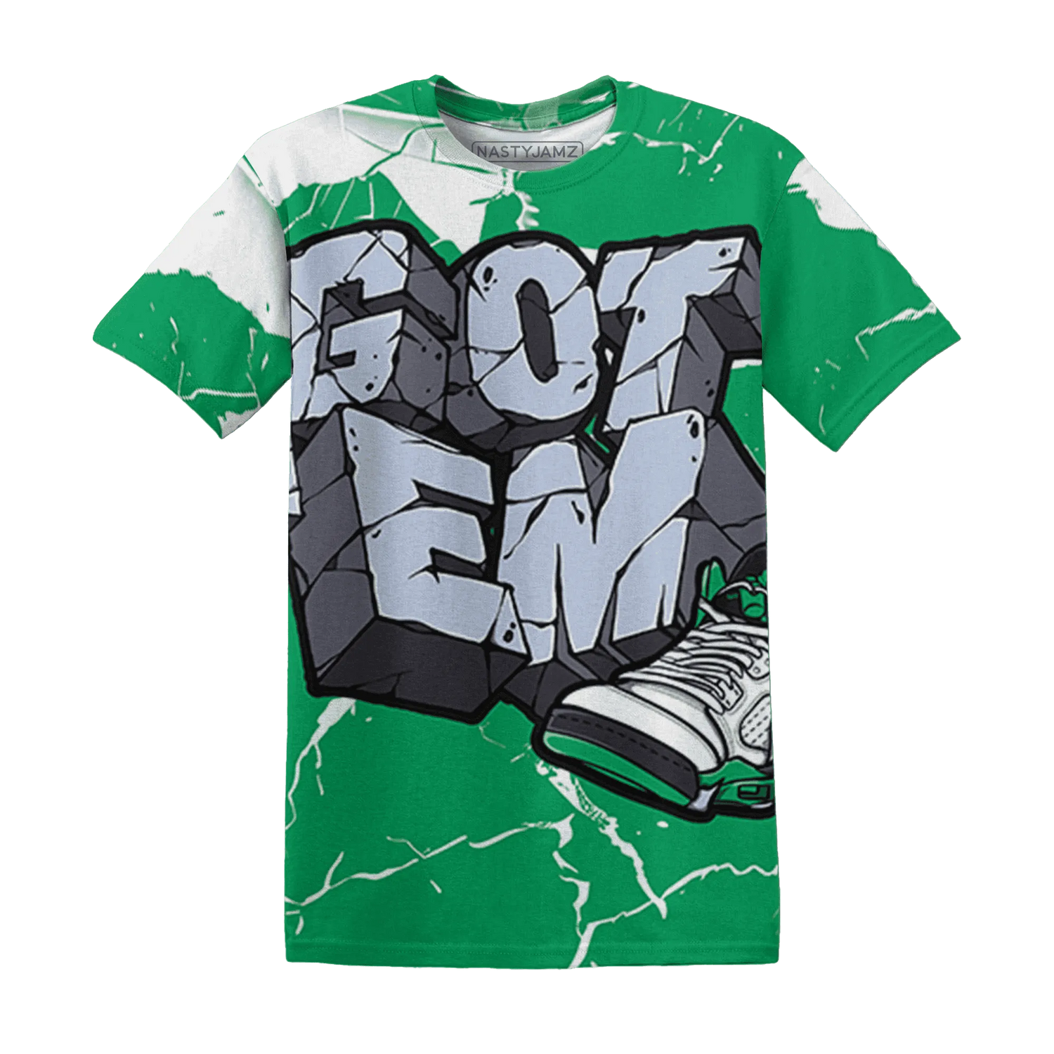 Lucky-Green-5s-T-Shirt-Match-Got-Em-3D