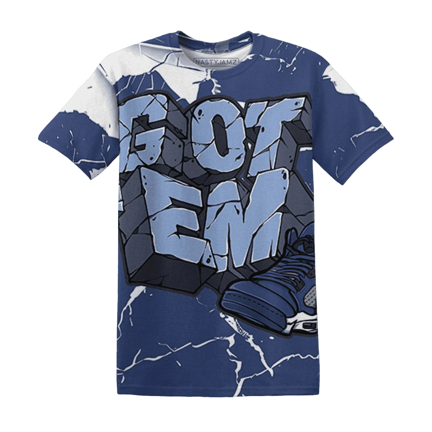 Midnight-Navy-5s-T-Shirt-Match-Got-Em-3D