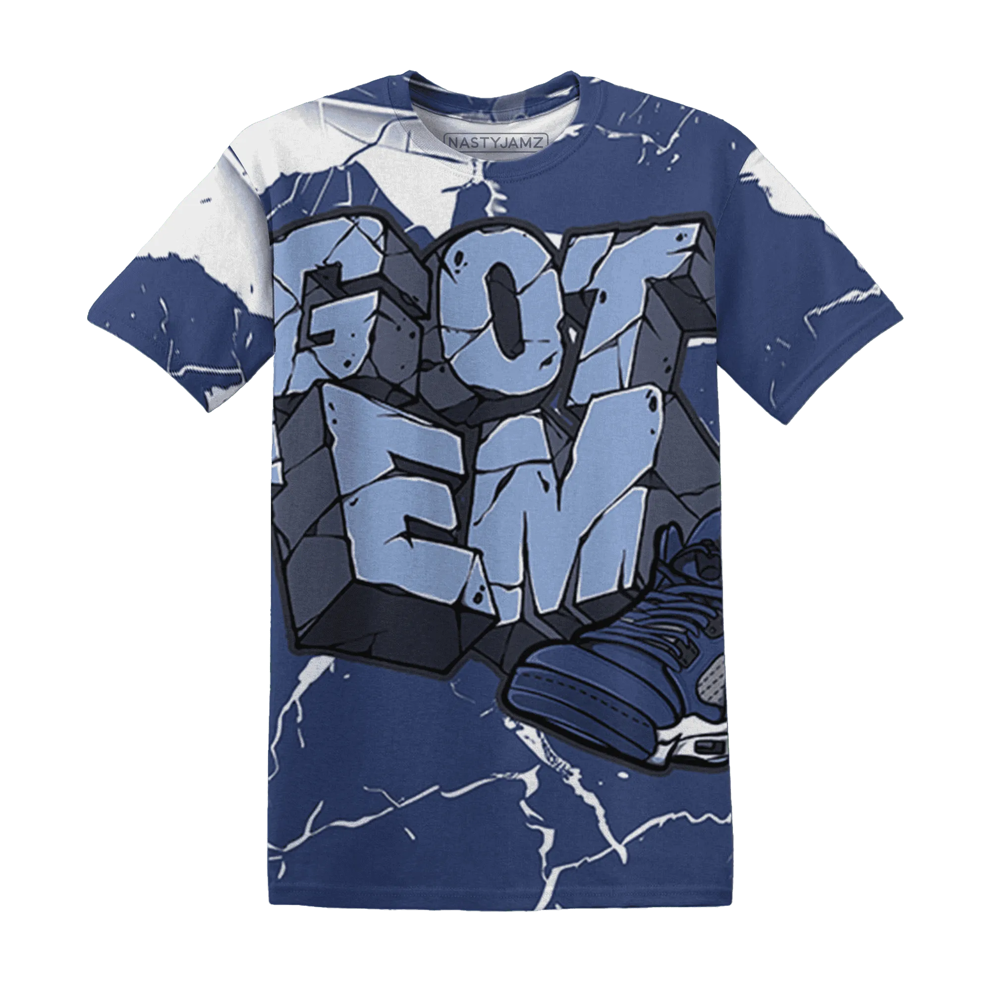 Midnight-Navy-5s-T-Shirt-Match-Got-Em-3D