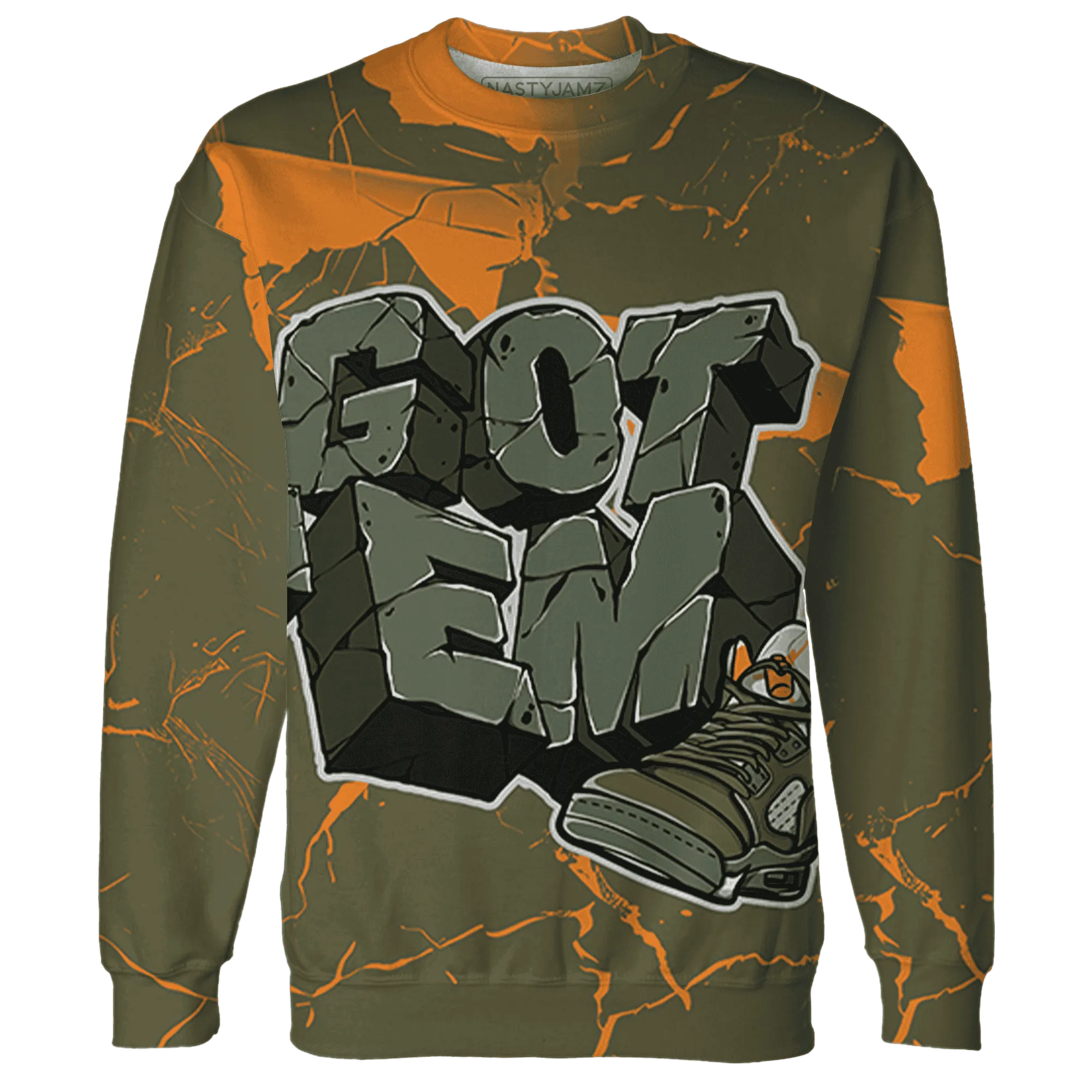 Olive-5s-Sweatshirt-Match-Got-Em-3D