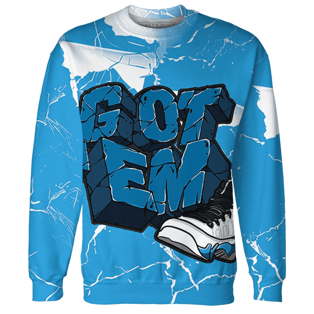 Powder-Blue-9s-Sweatshirt-Match-Got-Em-3D