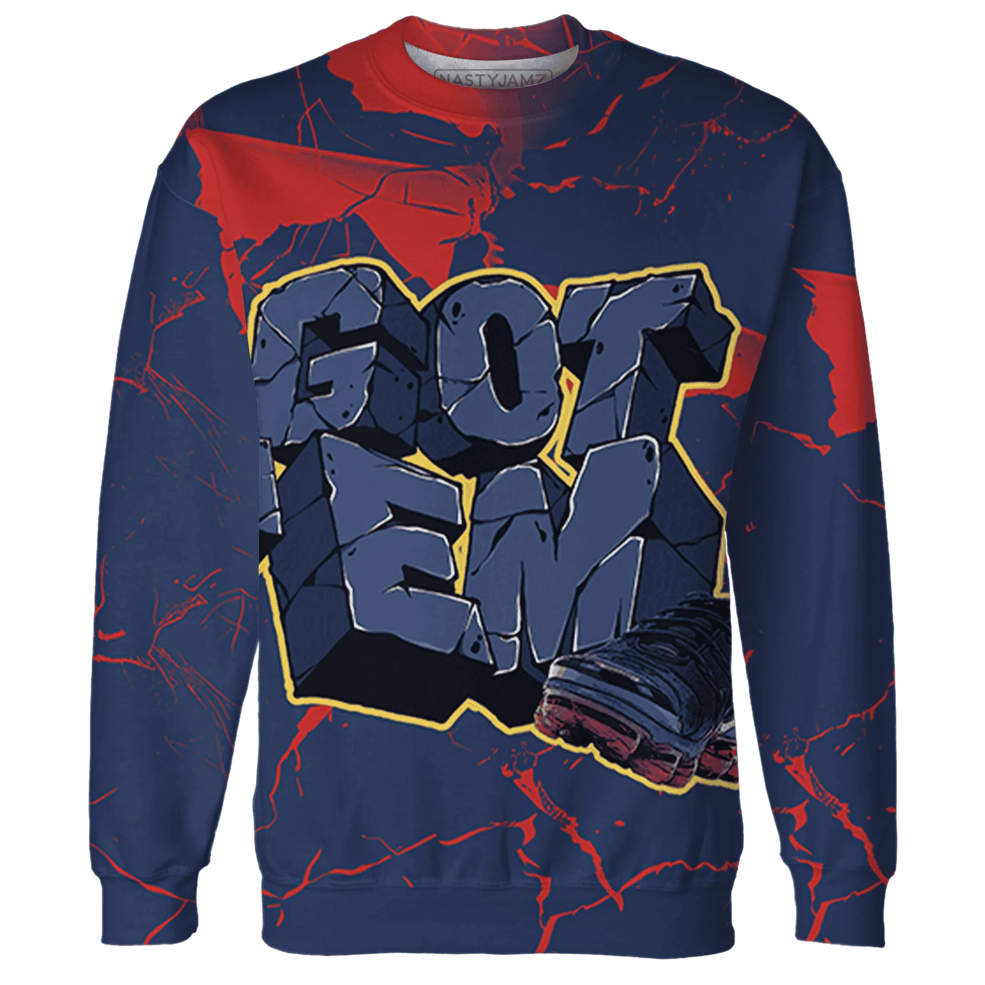 VaporMax-Air-Plus-Midnight-Navy-Gold-Black-Sweatshirt-Match-Got-Em-3D