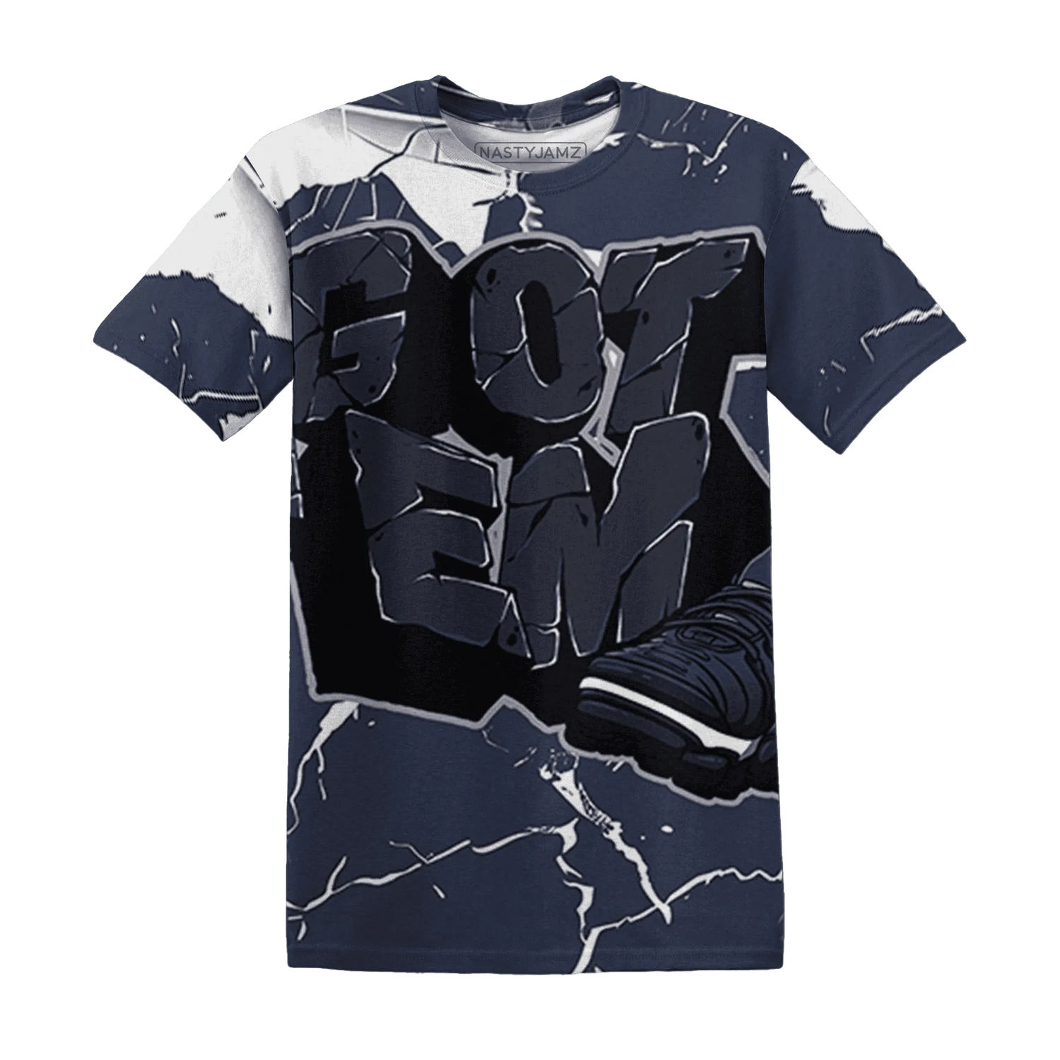 VaporMax-Plus-Midnight-Navy-White-Metallic-Silver-NastyJamz-T-Shirt-Match-Got-Em-3D