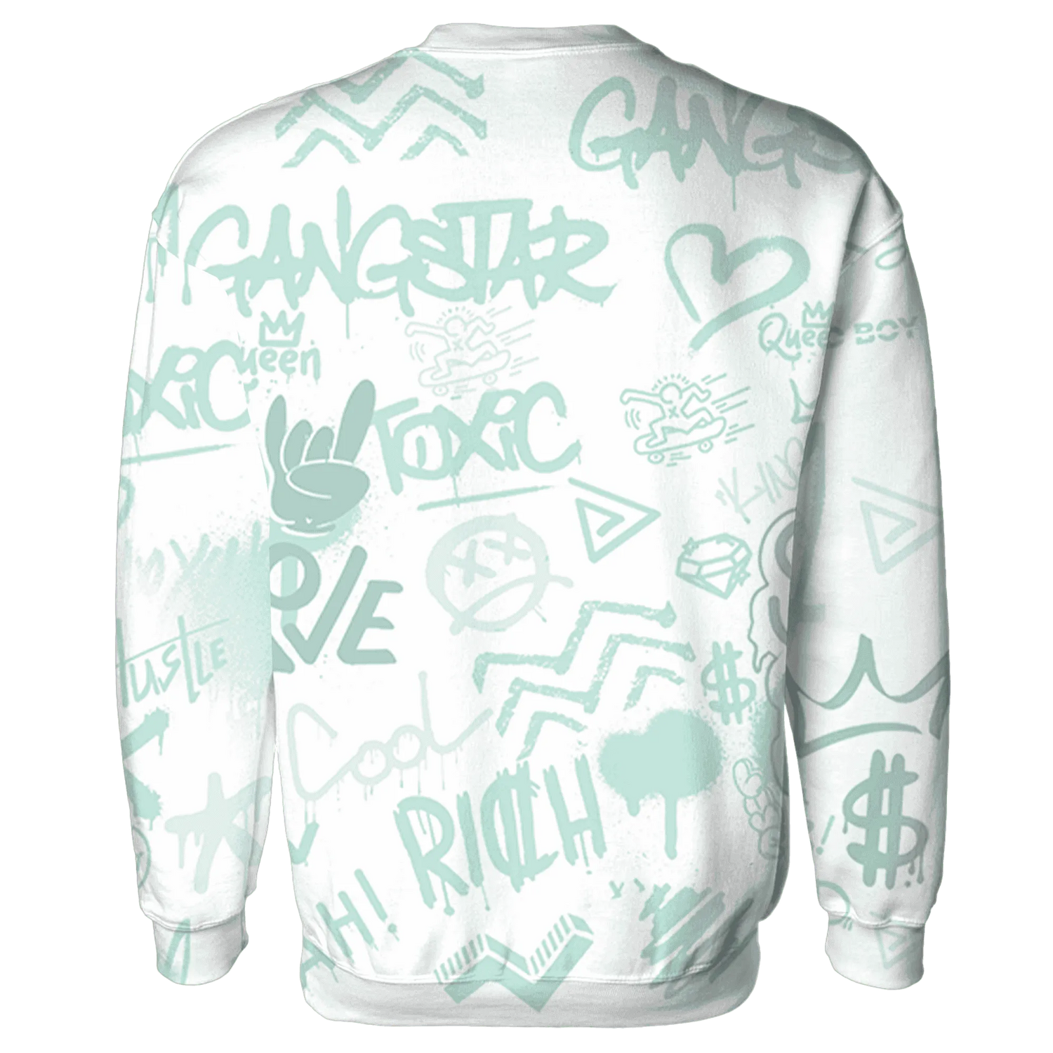 AF-1-Low-Jade-Ice-White-Sweatshirt-Match-Graffiti-King-3D-Doodle-Style