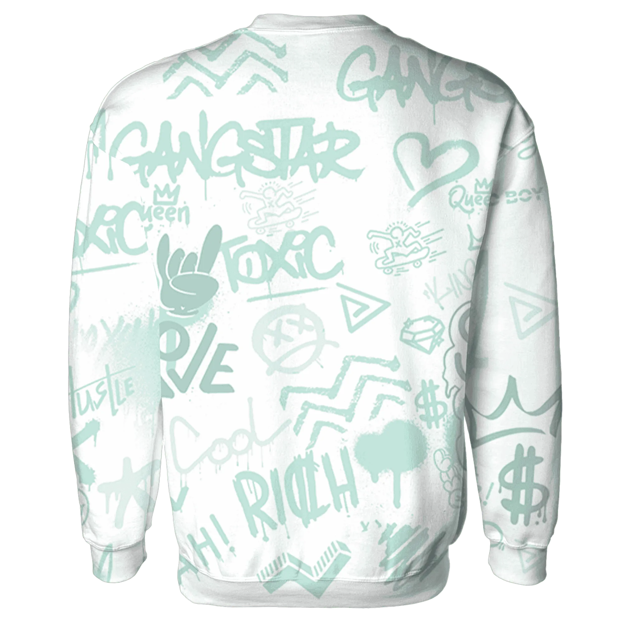 AF-1-Low-Jade-Ice-White-Sweatshirt-Match-Graffiti-King-3D-Doodle-Style