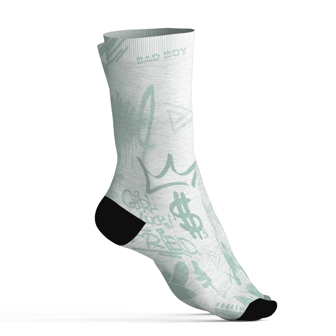 AF-1-Low-Jade-Ice-White-Socks-Match-Graffiti-King-3D-Doodle-Style