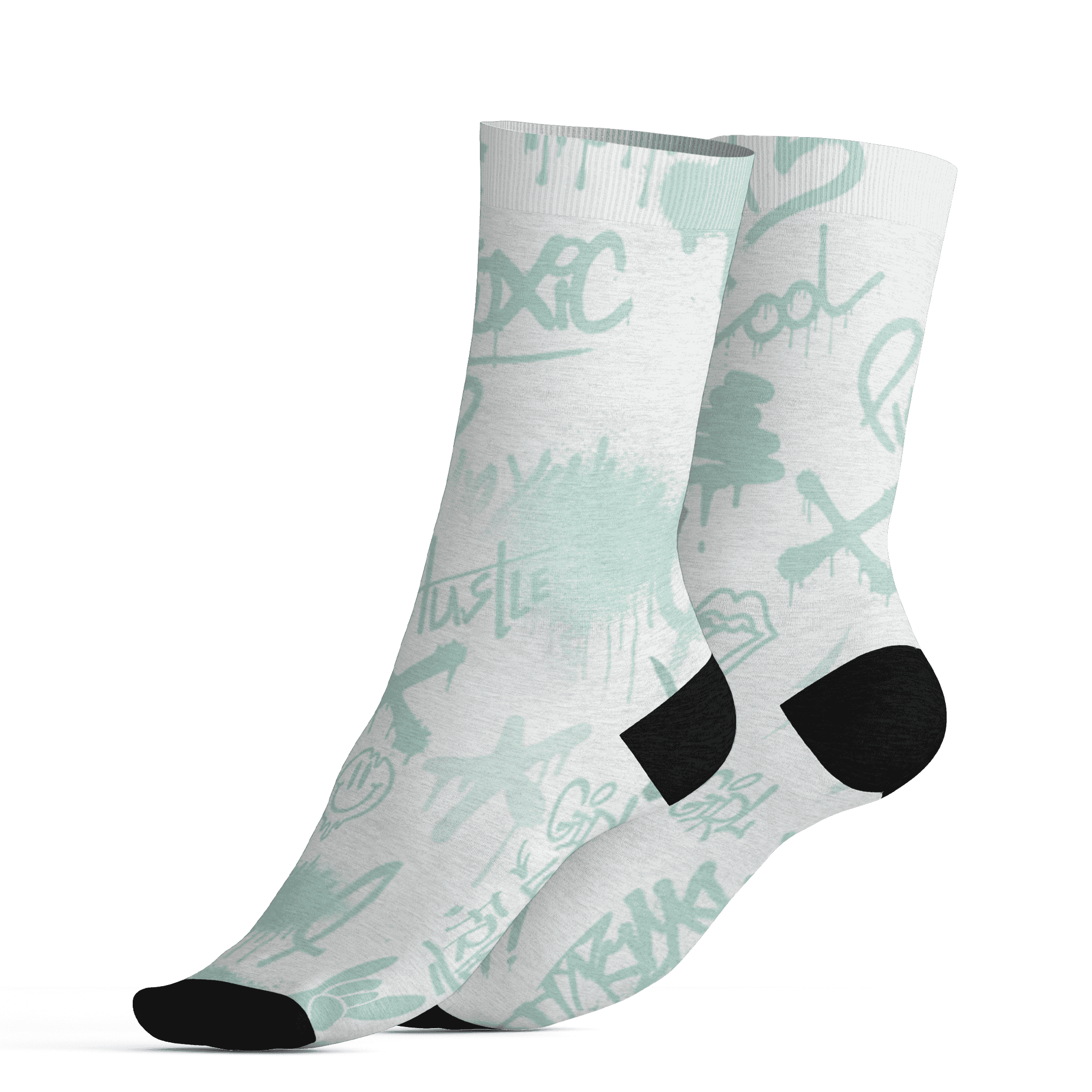 AF-1-Low-Jade-Ice-White-Socks-Match-Graffiti-King-3D-Doodle-Style