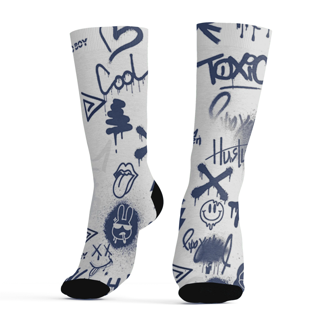 Low-Diffused-Blue-11s-Socks-Match-Graffiti-King-3D-Doodle-Style