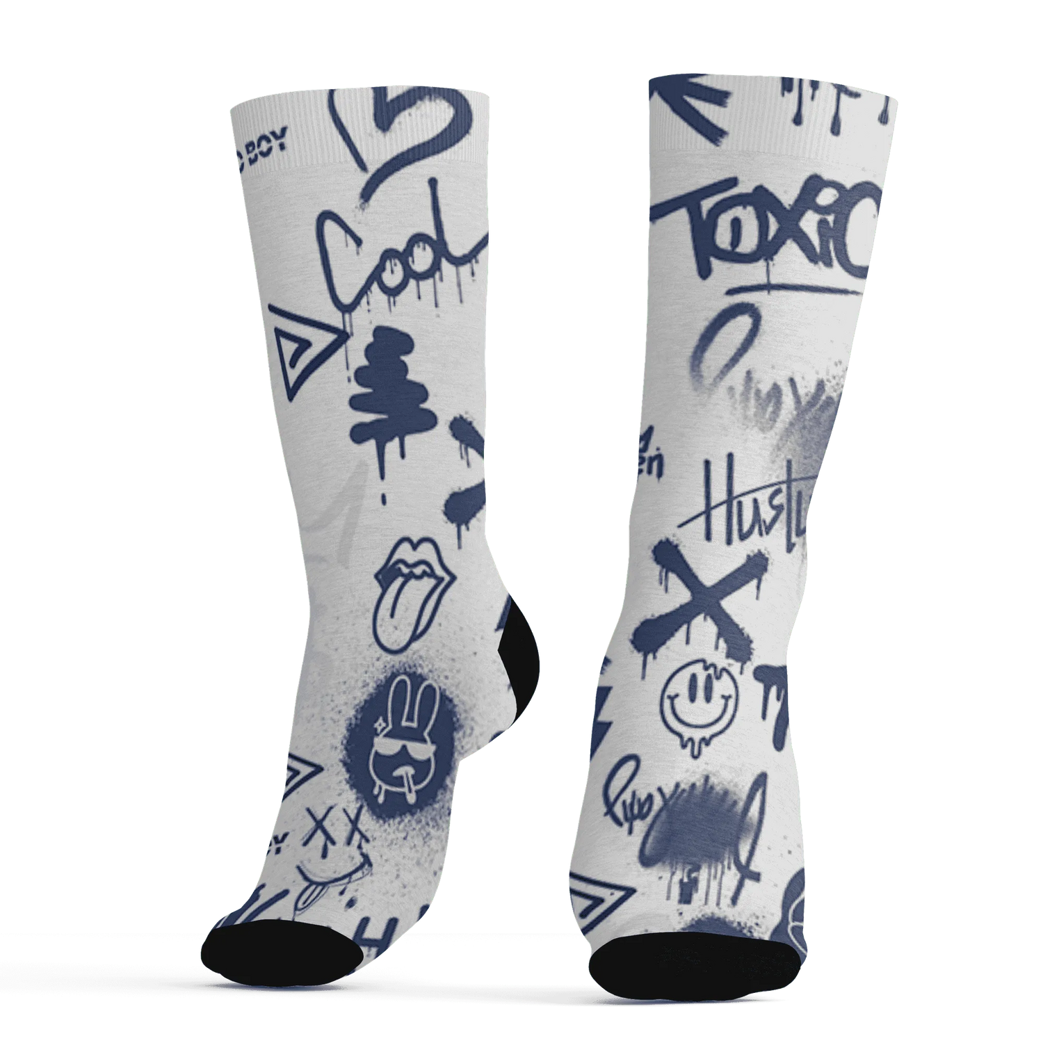 Low-Diffused-Blue-11s-Socks-Match-Graffiti-King-3D-Doodle-Style