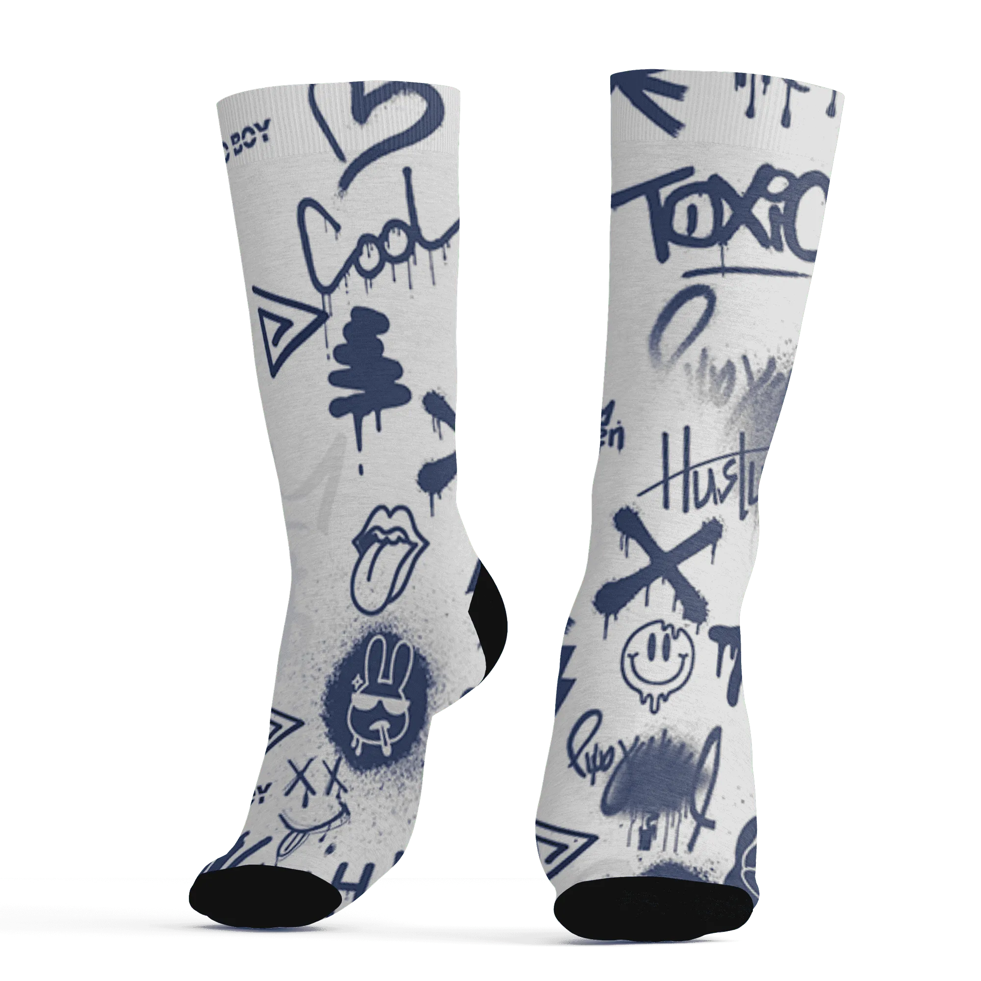 Low-Diffused-Blue-11s-Socks-Match-Graffiti-King-3D-Doodle-Style