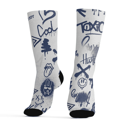 Low-Diffused-Blue-11s-Socks-Match-Graffiti-King-3D-Doodle-Style