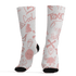 Low Legend Pink 11s Socks Match Graffiti King 3D All-Over Print Doodle Style - NastyJamz