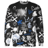 Low Space Jamz 11s Sweatshirt Match Graffiti King 3D All-Over Print Doodle Style - NastyJamz