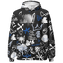 Low Space Jamz 11s Hoodie Match Graffiti King 3D All-Over Print Doodle Style - NastyJamz