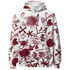 High White Team Red 1s Hoodie Match Graffiti King 3D All-Over Print Doodle Style - NastyJamz