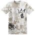 Latte 1s T Shirt Match Graffiti King 3D All-Over Print Doodle Style - NastyJamz