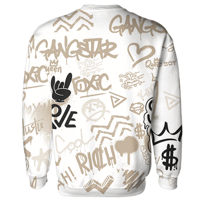 Latte 1s Hoodie Match Graffiti King 3D All-Over Print - NastyJamz