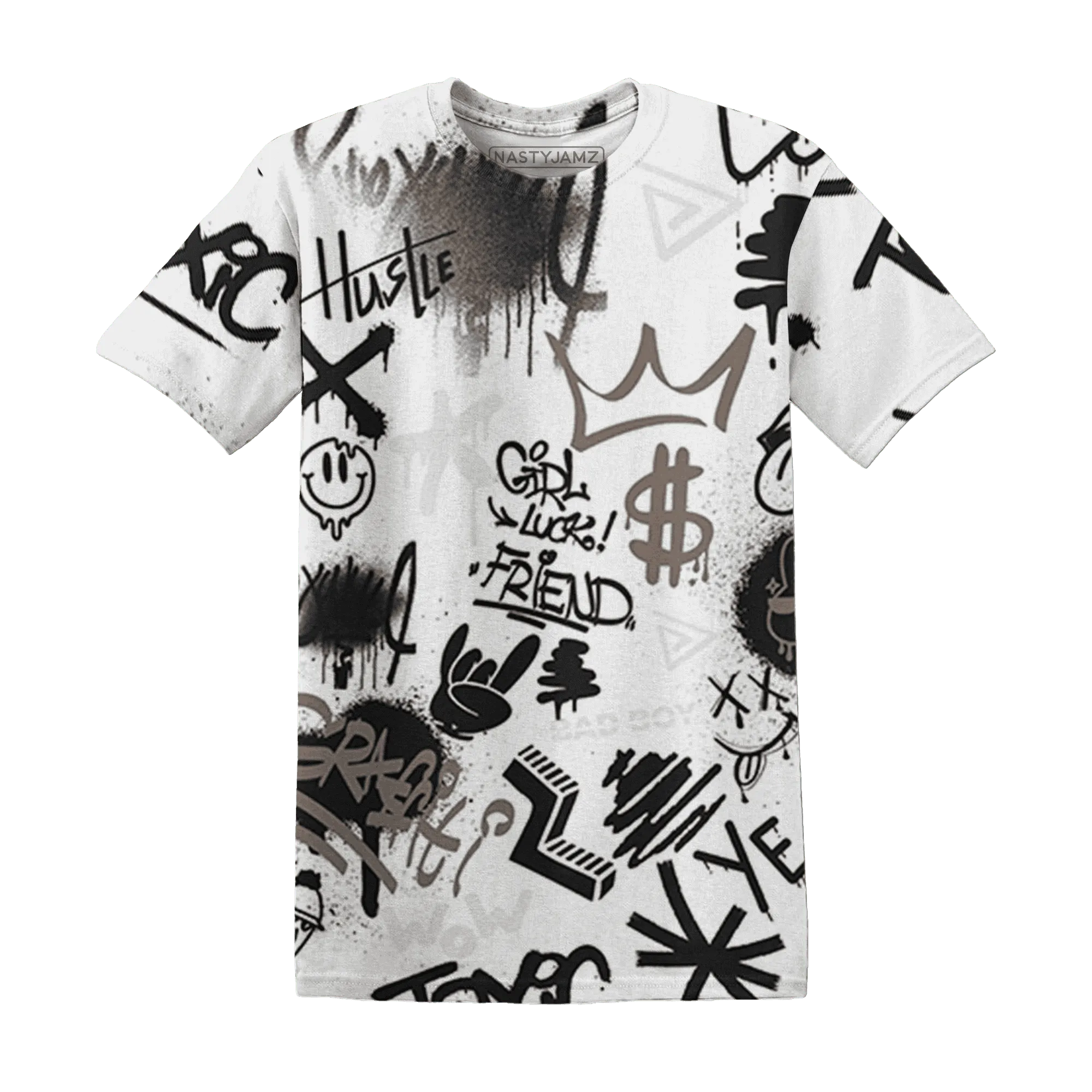 Low-Mocha-1s-T-Shirt-Match-Graffiti-King-3D-Doodle-Style