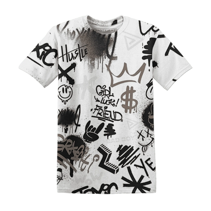 Low-Mocha-1s-T-Shirt-Match-Graffiti-King-3D-Doodle-Style