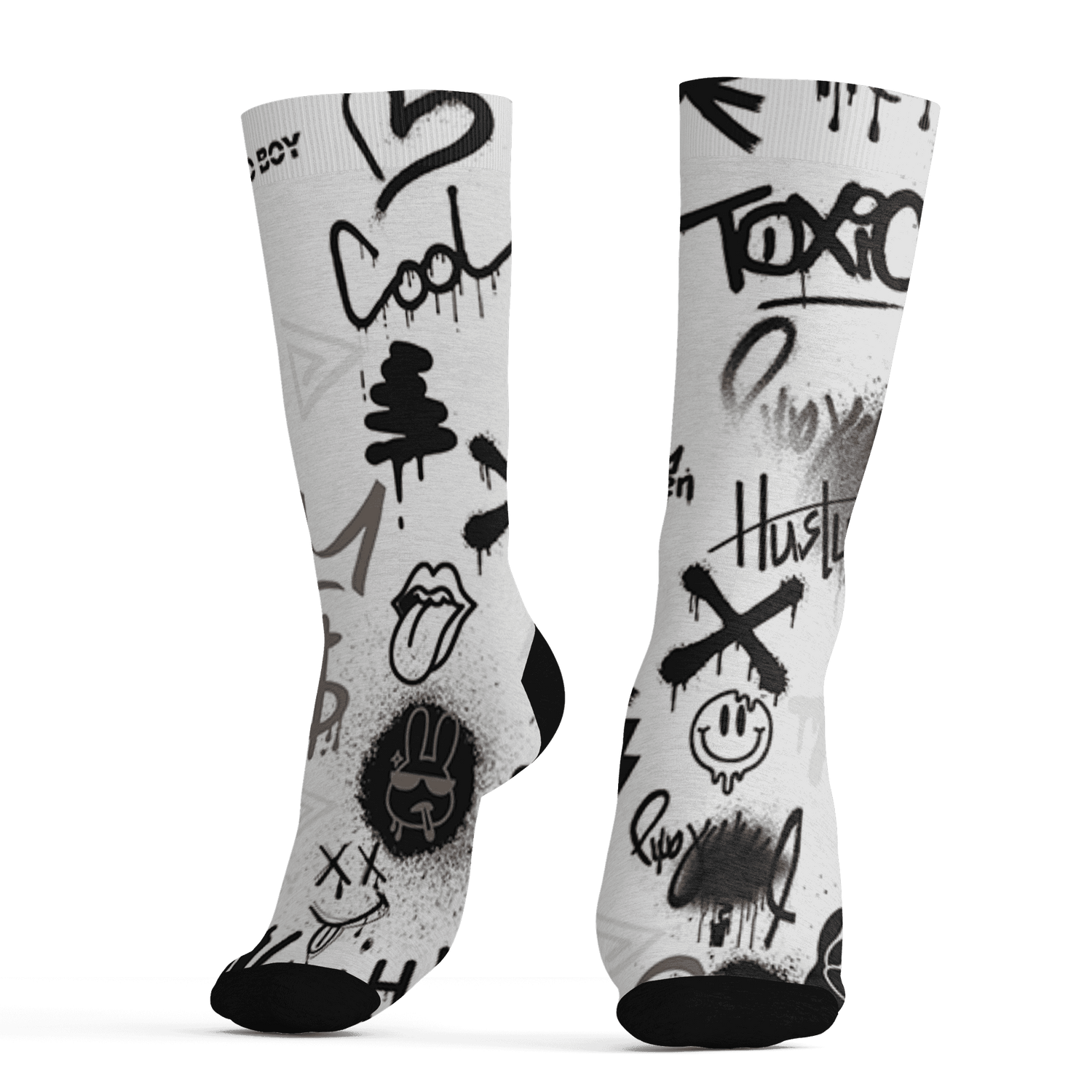 Low-Mocha-1s-Socks-Match-Graffiti-King-3D-Doodle-Style