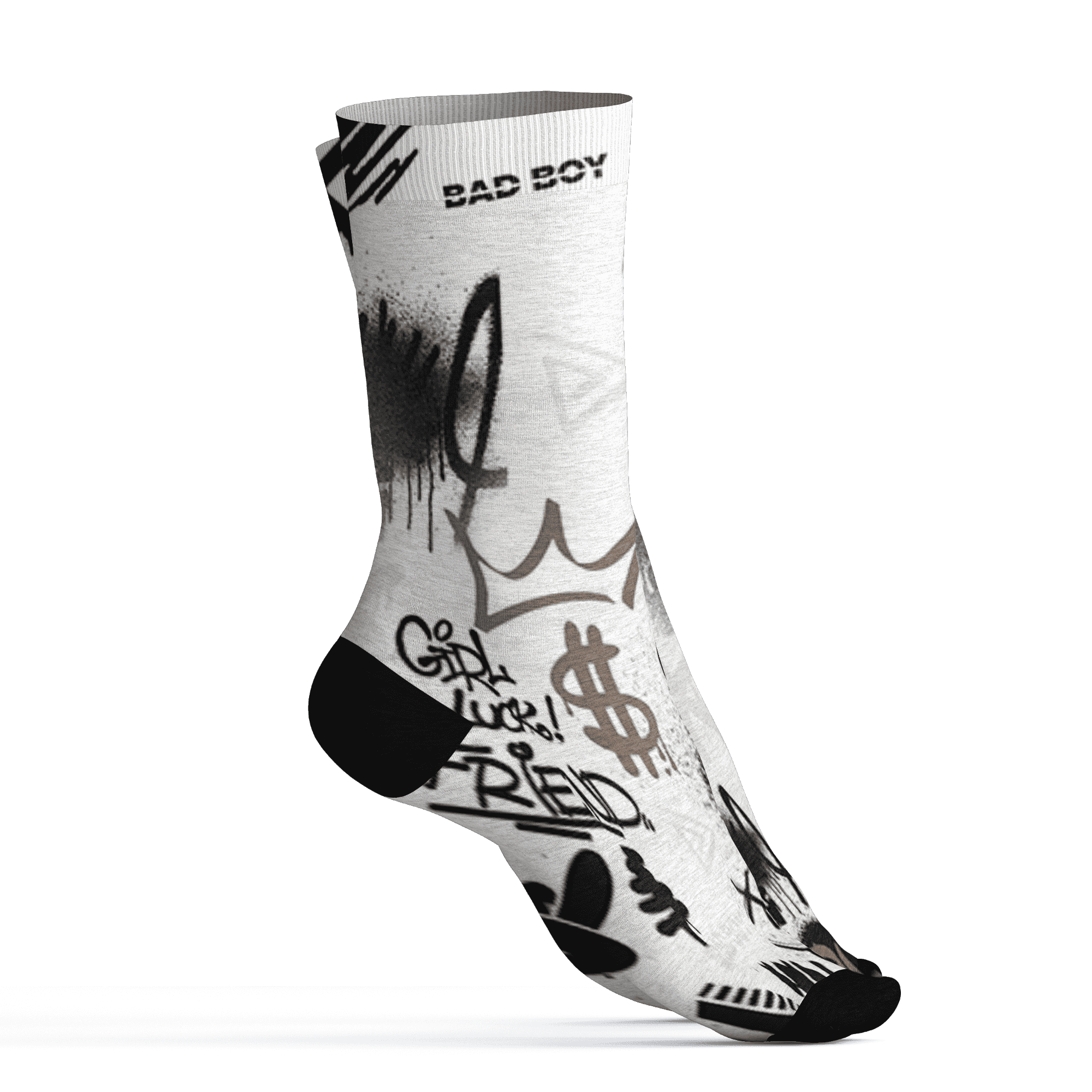 Low-Mocha-1s-Socks-Match-Graffiti-King-3D-Doodle-Style