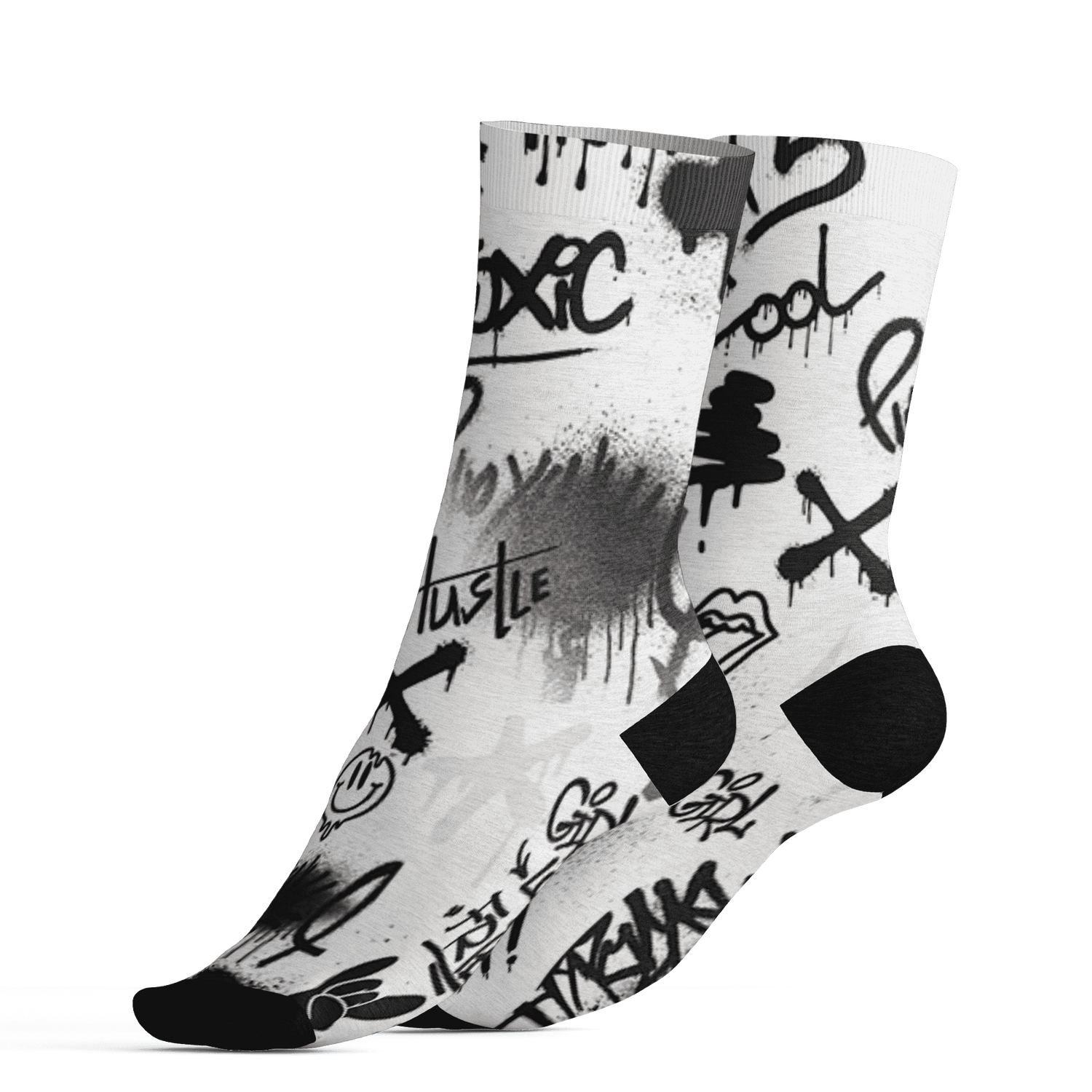 Low-Mocha-1s-Socks-Match-Graffiti-King-3D-Doodle-Style