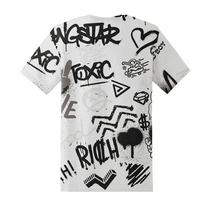 Low-Mocha-1s-T-Shirt-Match-Graffiti-King-3D-Doodle-Style